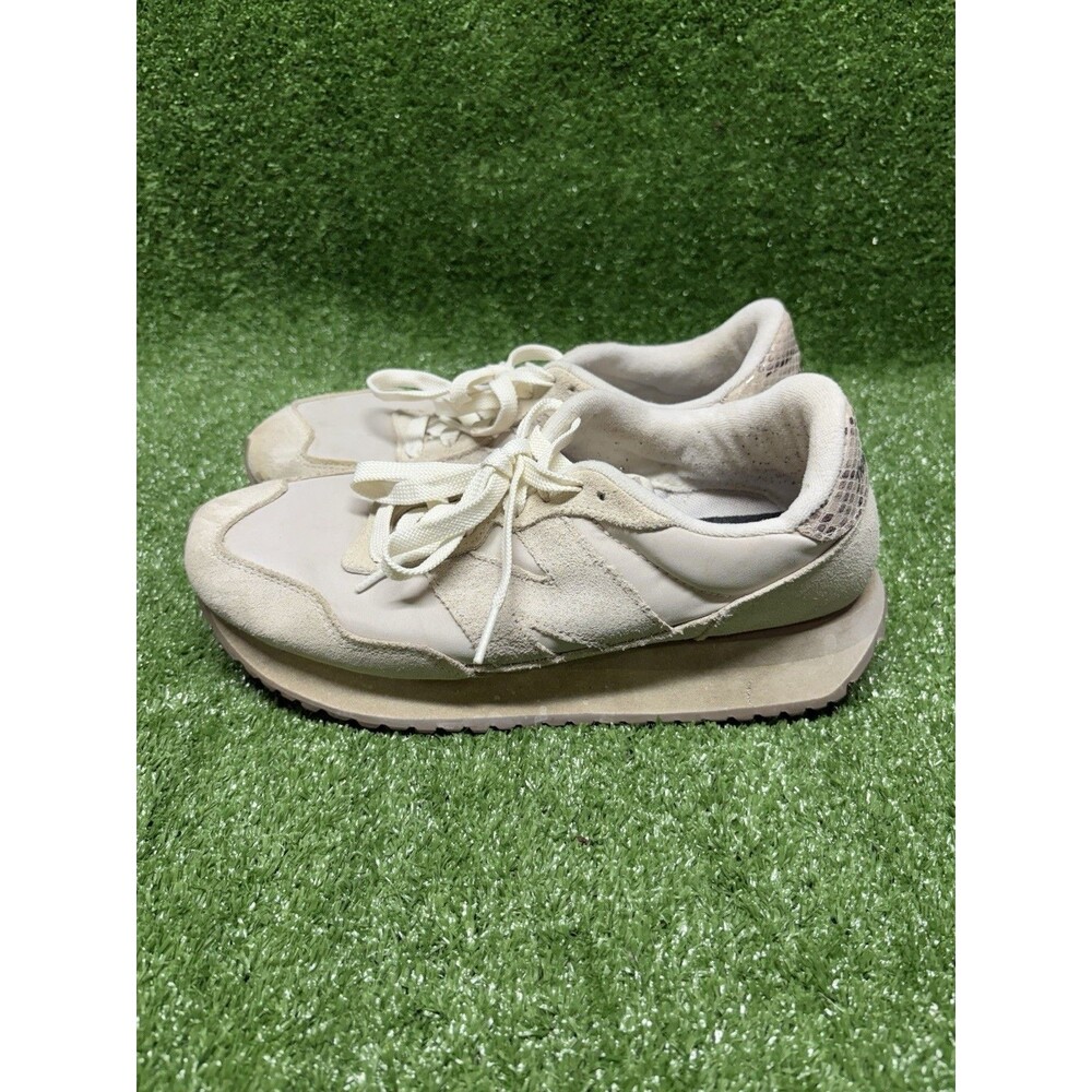 New Balance 237 WS237AWB Unisex M7.5/W9 Running Shoes Beige Snakeskin Sneakers